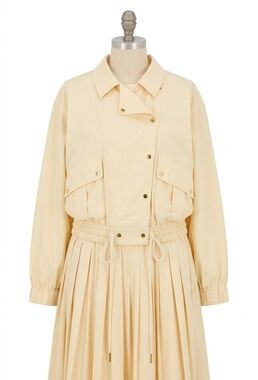 NEW EN SAISON elspeth button jacket in butter yellow